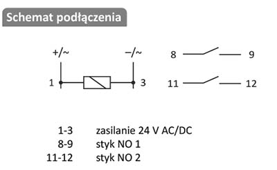 Schemat podłączania przekaźnika